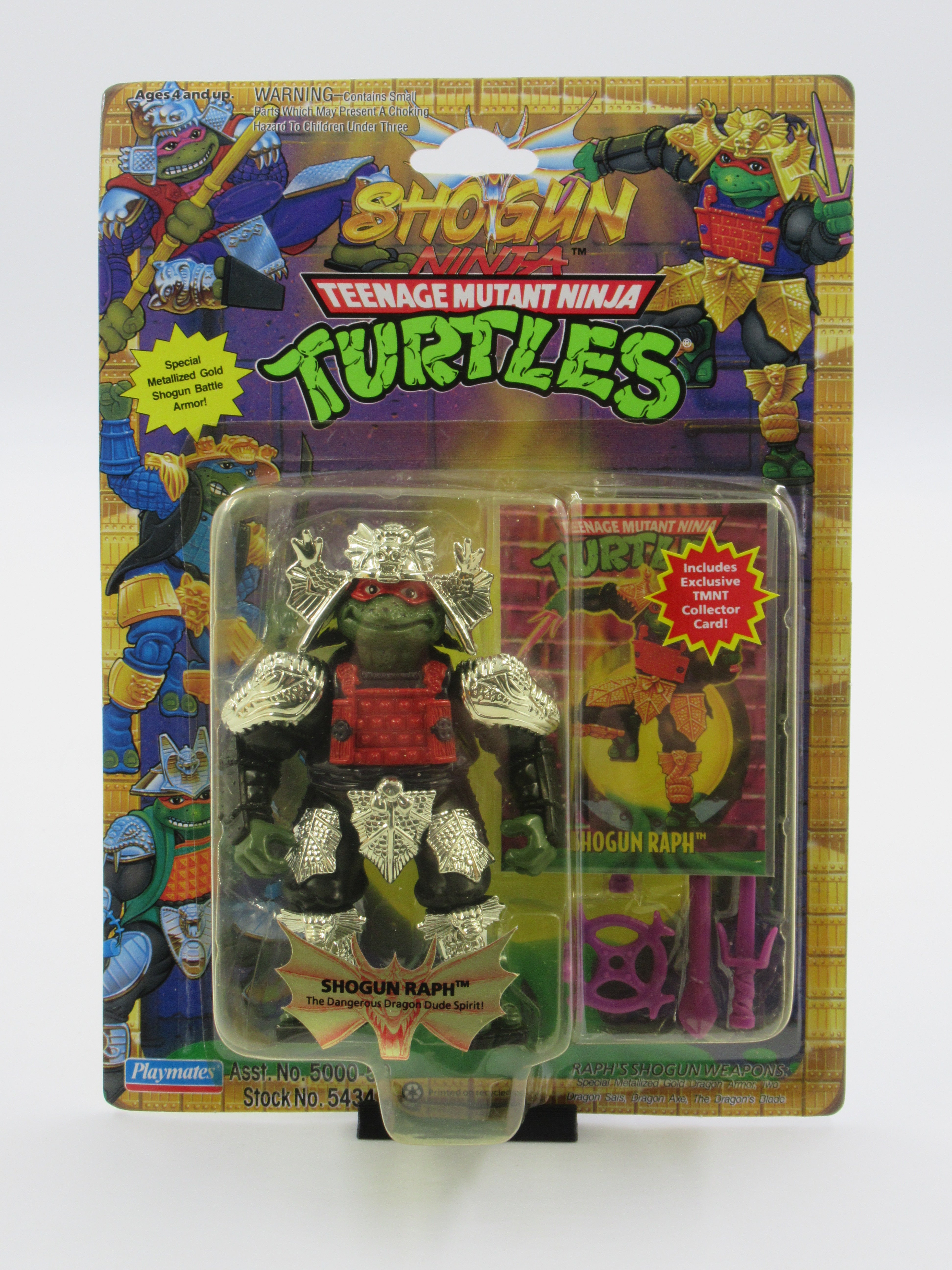 Teenage Mutant Ninja Turtles Shogun Raph 4.5" Figure TMNTs - Playmates (1994)
